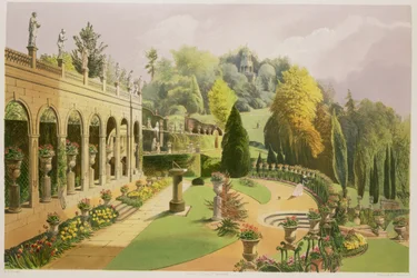 Alton Gardens, de "Os Jardins da Inglaterra", 1857
